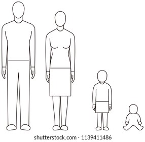 Family with baby