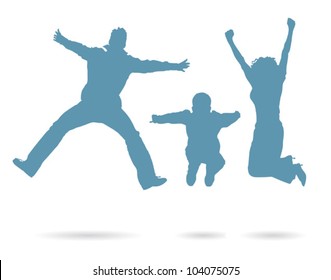 Family background - vector illustration