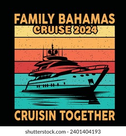 Family Bahamas Cruise 2021 Cruisin Together artwork is perfect for any occasion. Put it on shirts, cups, banners, bags, and many other tasks