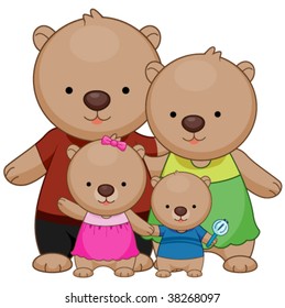 Family Bear - Vector