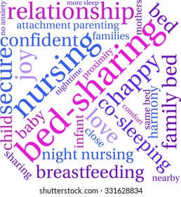 Family Bed word cloud on a white background.  