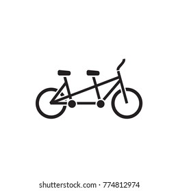 family bicycle icon illustration isolated vector sign symbol