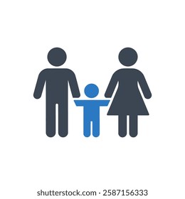 Family Bond Together Icon On White Background