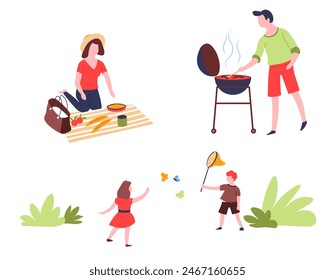 a Family Bonding Time Illustration
