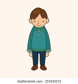 family boy character theme elements