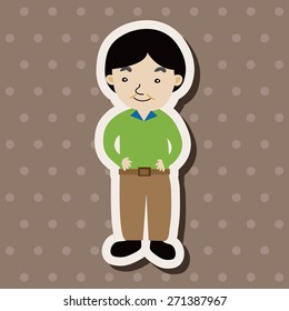 family boy character theme elements