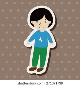 family boy character theme elements
