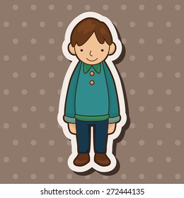 family boy character theme elements