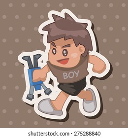 family boy character theme elements