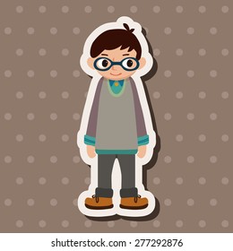 family boy character theme elements