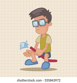 family boy character theme elements