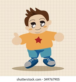 family boy character theme elements