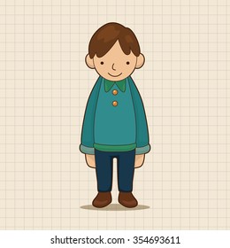 family boy character theme elements