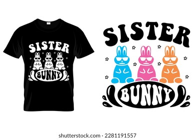 Family Bunny SVG Design Vector Easter Shirt,  Easter QuotesHappy Easter's Day,  Easter Bunny 