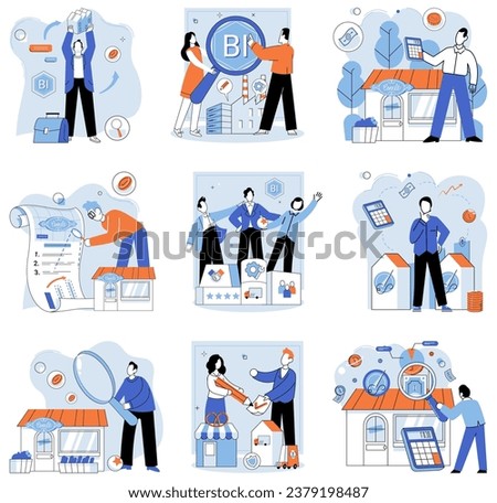 Family business. Vector illustration. Business targets define specific goals and objectives company aims to achieve The business team collaborates to achieve common goals and drive business success
