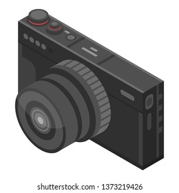 Family camera icon. Isometric of family camera vector icon for web design isolated on white background