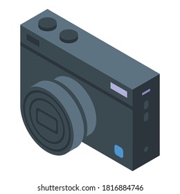Family camera icon. Isometric of family camera vector icon for web design isolated on white background