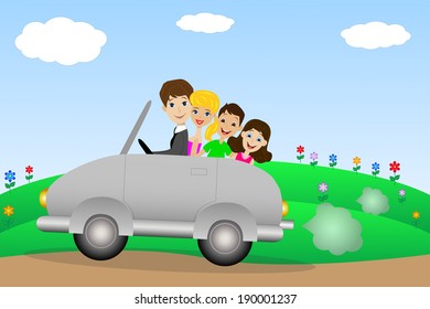 Family Car Stock Vector (Royalty Free) 190001237 | Shutterstock