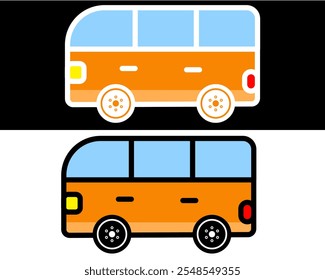 Family car illustration ideal for transportation needs, showcasing comfort, safety, and efficiency. Perfect for modern family travel