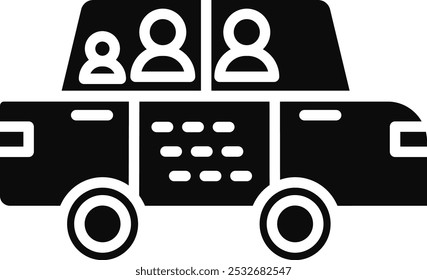 Family Car Vector Illustration Detailed Icon