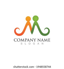 Family care health logo vector image