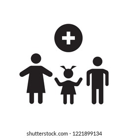 Family Care icon. Trendy Family Care logo concept on white background from Insurance collection. Suitable for use on web apps, mobile apps and print media.