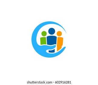 Family Care Logo Design Element