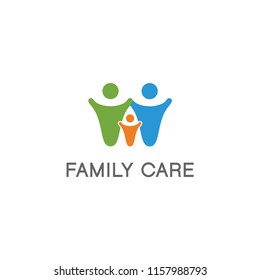 Family Care Logo Design Template Stock Vector (Royalty Free) 1157988793 ...