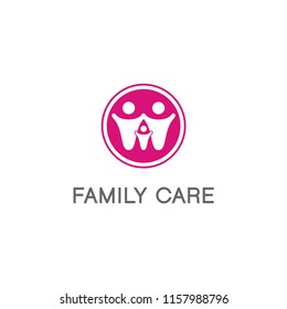 family care logo design template