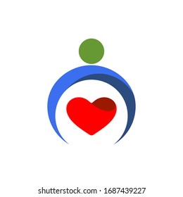 
Family care logo design vector