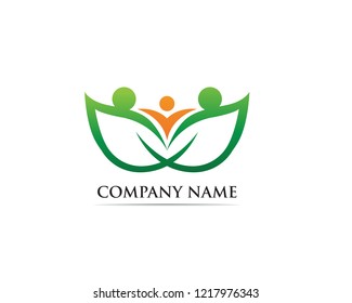 Family care logo and symbol vector
