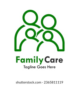 Family care logo template illustration
