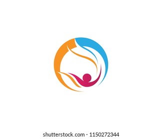 Family Care Logo template vector icon design
