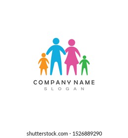 Family Care Logo Template Vector Icon App