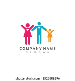 Family Care Logo Template Vector Icon App