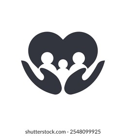 Family Care Logo Vector Icon Template Illustration
