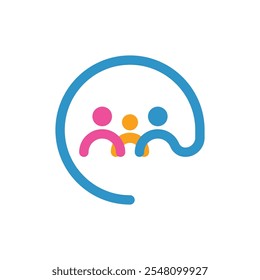 Family Care Logo Vector Icon Template Illustration