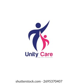  Family Care Logo Vector. Unity Support Symbol Vector