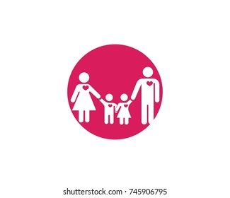 Family care logos icons