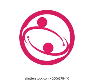 family care love logo and symbols template
