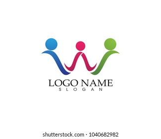 family care love logo and symbols template
