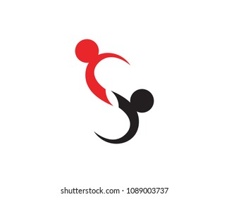 family care love logo and symbols template
