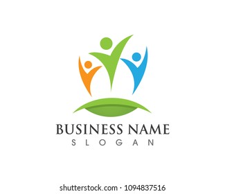 family care love logo and symbols template
