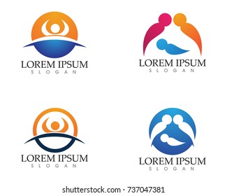 family care love logo and symbols
