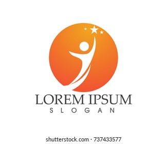 family care love logo and symbols

Health success people care logo and symbols template
