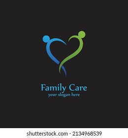 Family care Love Vector icon illustration design Template