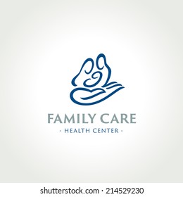 Family Care Medical Health Center Symbol, Icon,  Logo Template