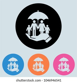 Family , care for parents and children, glyph icon for ui