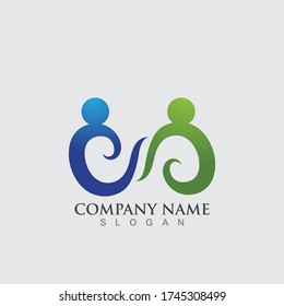 Family care s logo sign illustration vector design