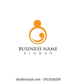 Family care symbol logo vector image